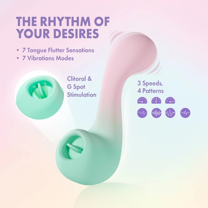 Melody – Dual-Ended Vibrator with Tongue Flutter