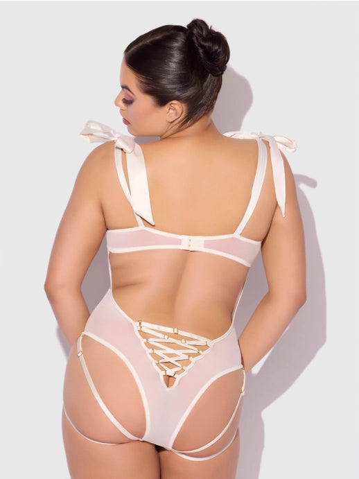 Rosalie Embroidered Lace Teddy